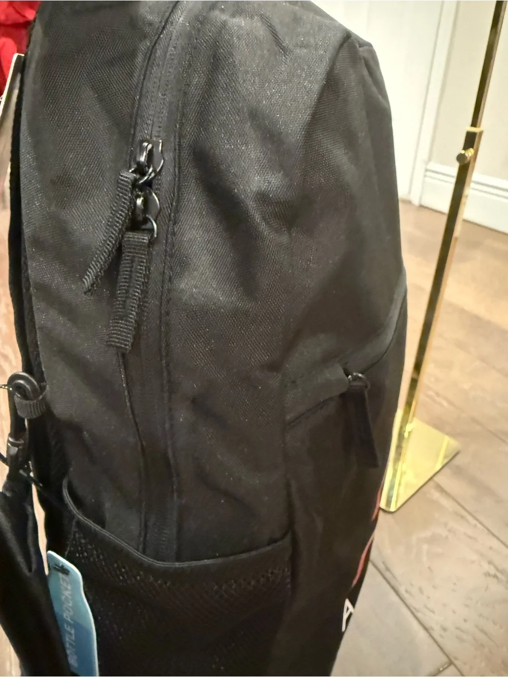 Jordan Black Red Backpack Padded Water Bottle Pocket with Pencil Bag Laptop 15”